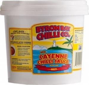 Byron Bay Chilli Red Cayenne Sauce Bucket G/F 1Kg