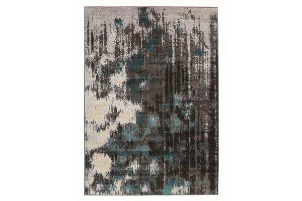 Capri Modern Rug Blue Charcoal Grey 230x160cm