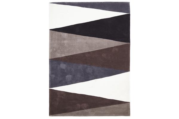 Cascade Modern Rug Brown Grey 225x155cm