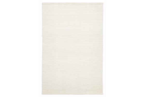 Carlos Felted Wool Rug White Natural 225x155cm