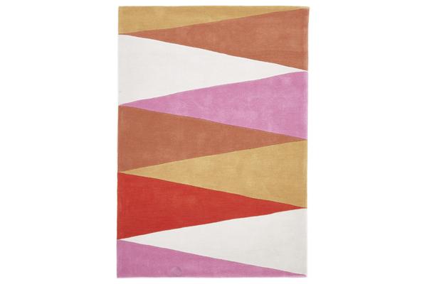 Cascade Modern Rug Rust Pink 165x115cm