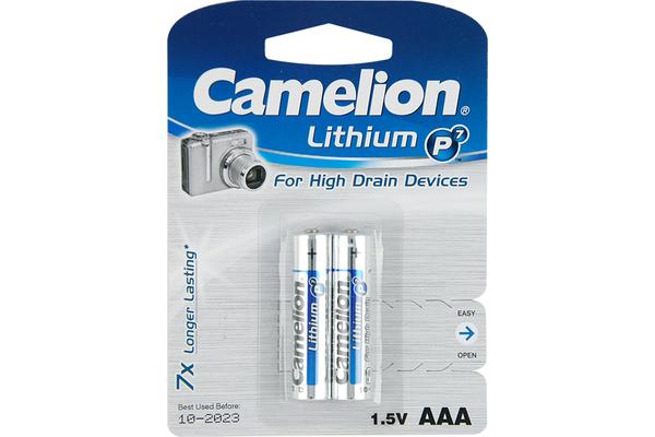 Camelion Aaa Lithium Battery - 2 Pack