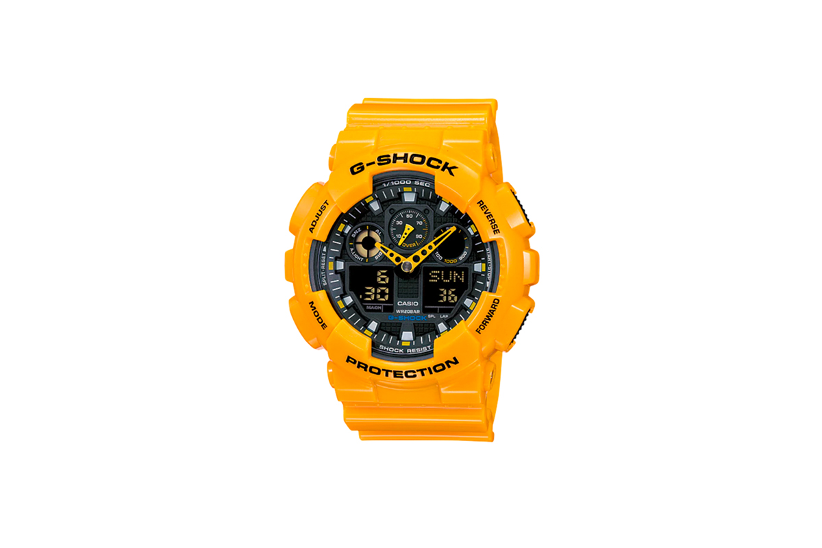 Casio G-Shock Ana-Digital Watch - Yellow (GA100A-9A)