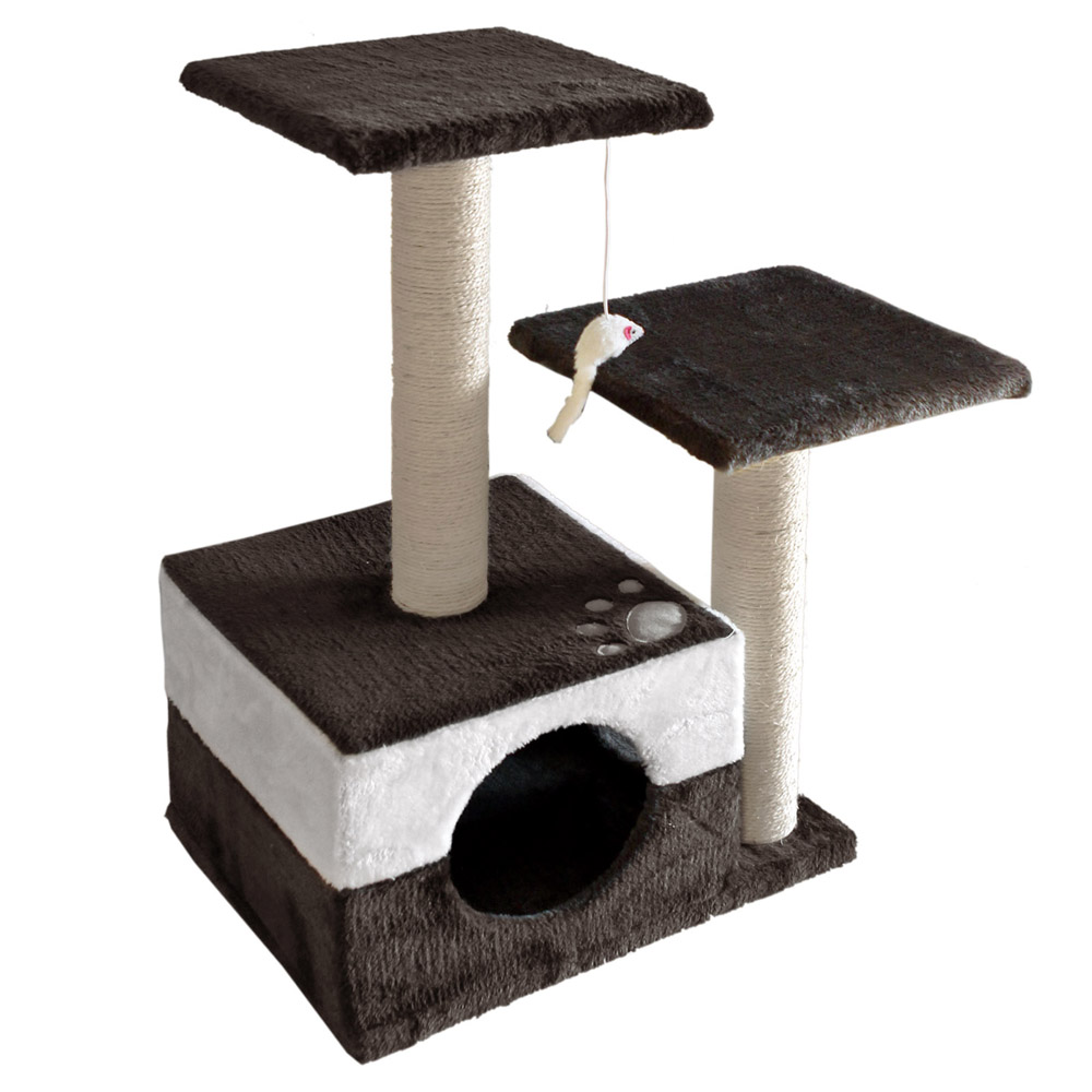 Cat Scratching Poles Post Furniture Tree House (Grey)