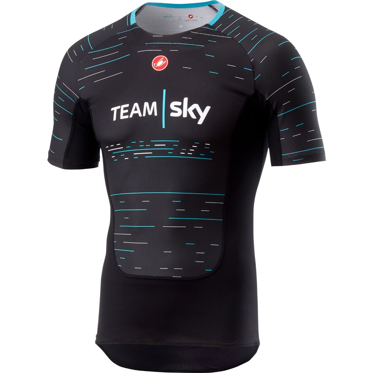 Castelli Team Sky Prosecco Short Sleeve Jersey Black S - M Black