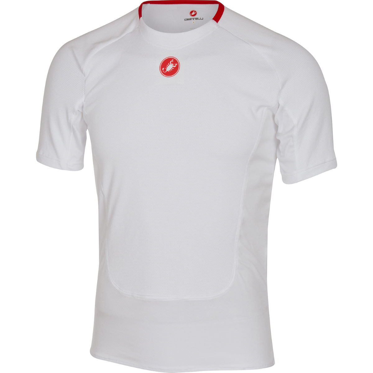 Castelli Prosecco Short Sleeve Base Layer - Small White | Base Layers