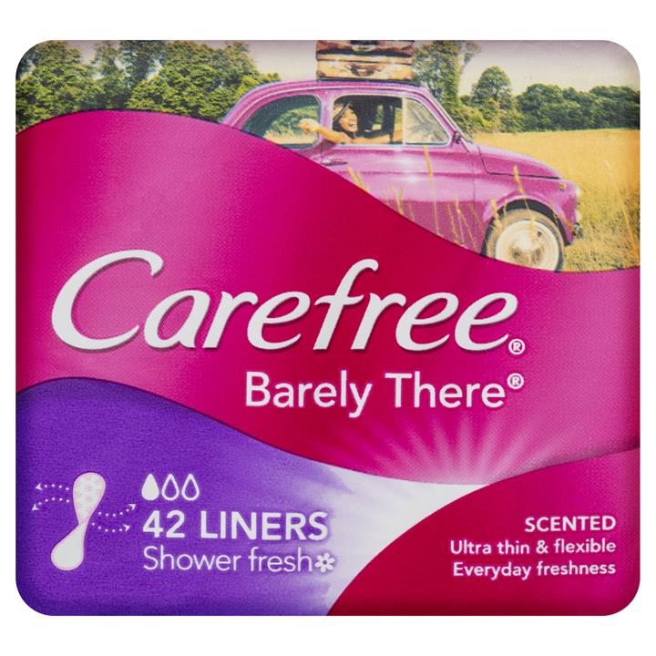 Carefree Liners Barely There Breathable Scented X 42