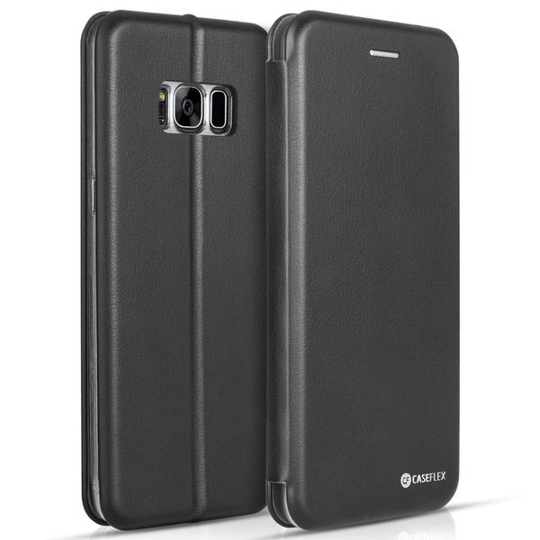 Caseflex Samsung Galaxy S8 Snap Wallet Case - Black (retail Box)