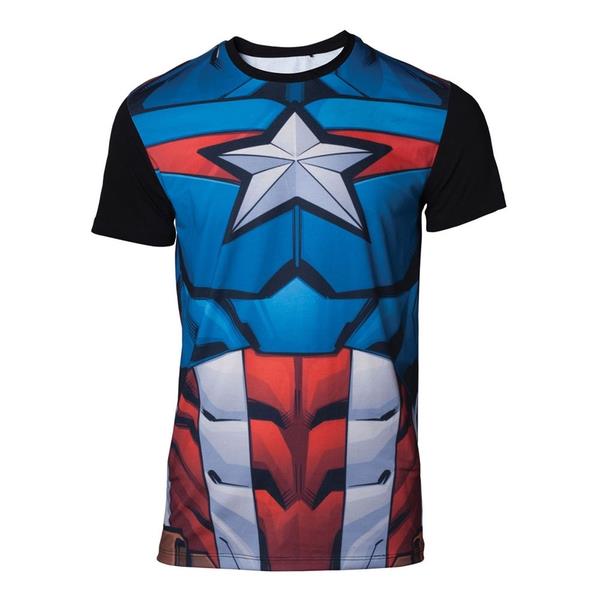 Captain America - Sublimation Men's Small T-shirt - Multi-colour