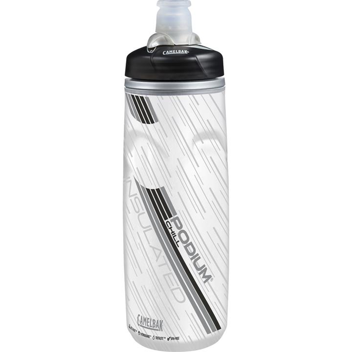 Camelbak Podium Chill Water Bottle 610ml - 610ml/21oz - Clear/Carbon