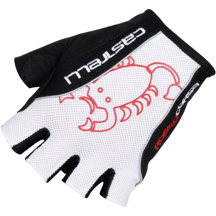 Castelli Rosso Corsa Pave Classic Gloves - White/Black - S - White/Black