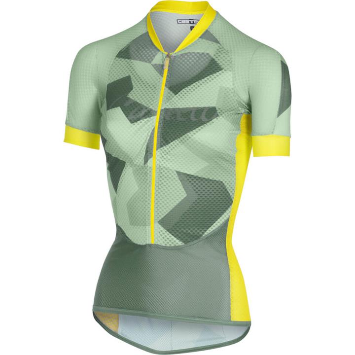 Castelli Women's Climber's Jersey - Pastel Mint/Forest Grey - L - Mint/Forest Grey