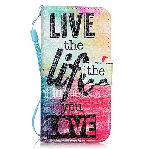 Case For Apple iPhone 8 iPhone 8 Plus iPhone 6 iPhone 7 Plus iPhone 7 Card Holder Pattern Full Body Cases Word / Phrase Hard PU Leather