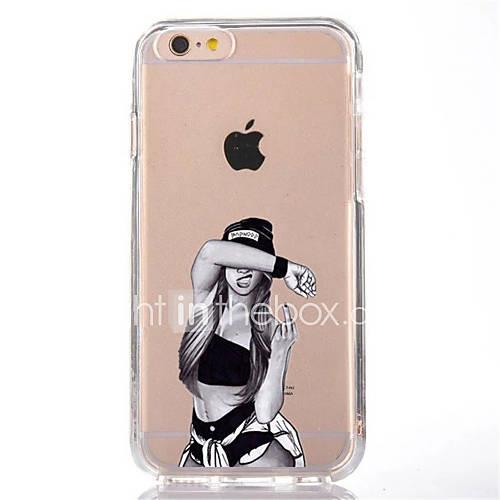 Case For Apple iPhone X iPhone 8 Transparent Pattern Back Cover Sexy Lady Soft TPU for iPhone X iPhone 8 Plus iPhone 8 iPhone 7 Plus