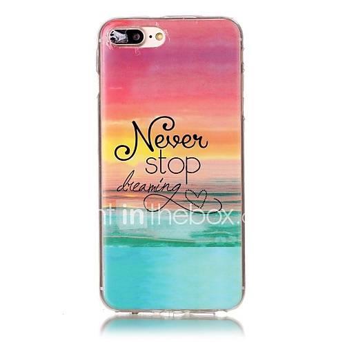 Case For Apple iPhone X iPhone 8 Pattern Back Cover Word / Phrase Soft TPU for iPhone X iPhone 8 Plus iPhone 8 iPhone 7 Plus iPhone 7