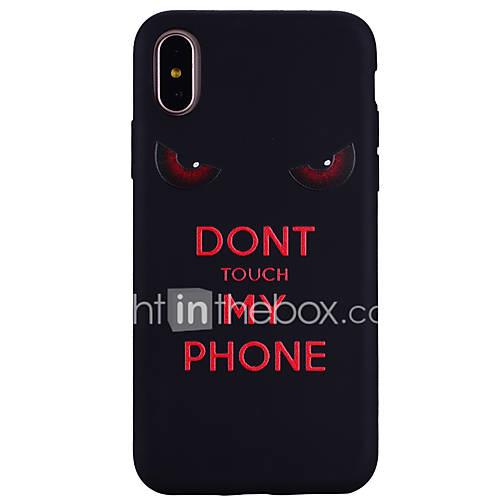 Case For Apple iPhone X iPhone 8 Pattern Back Cover Word / Phrase Soft Silicone for iPhone X iPhone 8 Plus iPhone 8 iPhone 7 Plus iPhone