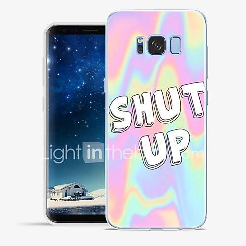 Case For Samsung Galaxy S8 Plus S8 Pattern Back Cover Word / Phrase Marble Soft TPU for S8 Plus S8 S7 edge S7 S6 edge plus S6 edge S6