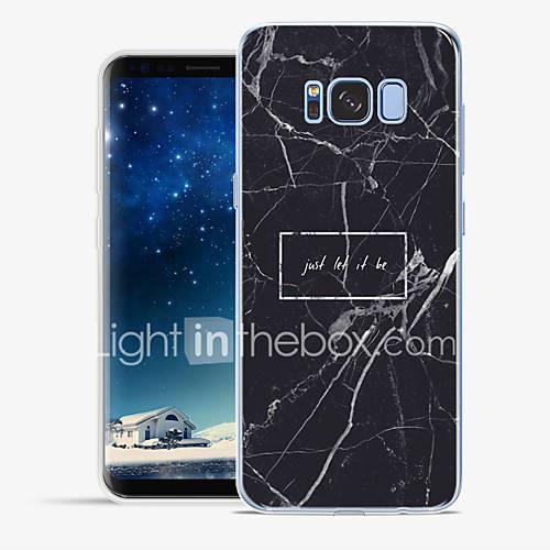 Case For Apple Samsung Galaxy S8 Plus S8 Pattern Back Cover Word / Phrase Marble Soft TPU for S8 Plus S8 S7 edge S7 S6 edge plus S6 edge