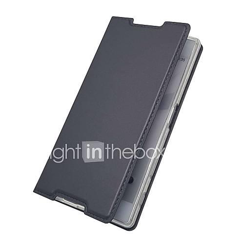 Case For Sony Xperia XZ Premium Xperia X compact Card Holder with Stand Flip Magnetic Full Body Cases Solid Colored Hard PU Leather for