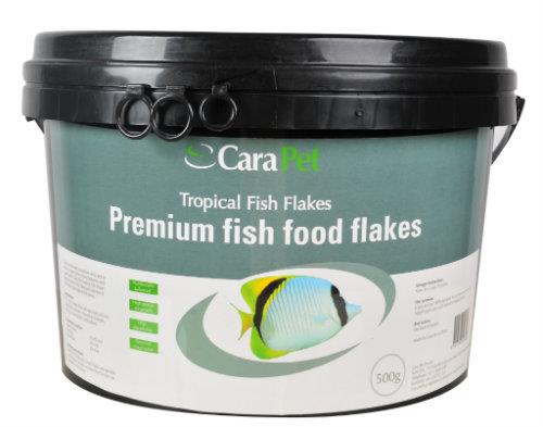 Cara Pet Tropical Fish Food Flakes 500g Bulk Pack 500g