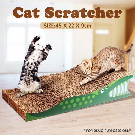 Cat / Kitten Claw Scratching Board Scratch Post - Crocodile Design