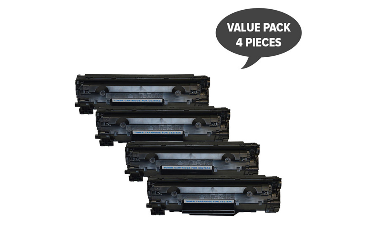 CE278 HP #78A Cart326 Black Generic Toner (Four Pack)