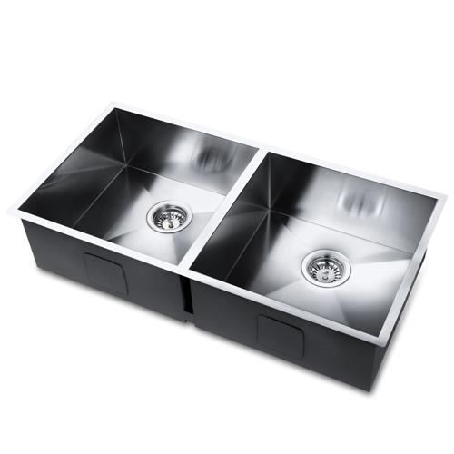 Cefito Square Stainless Steel Sink Laundry Kitchen 865x440mm 1mm Thick