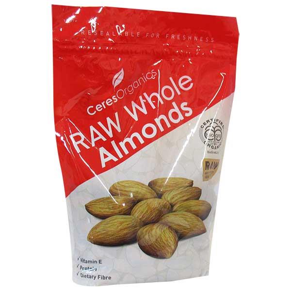 Ceres Organics Organic Raw Whole Almonds 250gm