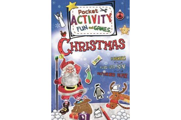 Christmas Pocket Activity Fun and Games - Games, Puzzles, Fold-Out Scenes, Patterned Paper, Stickers!