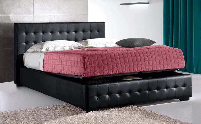 Charlotte Gas Lift Upholstered Bed Frame