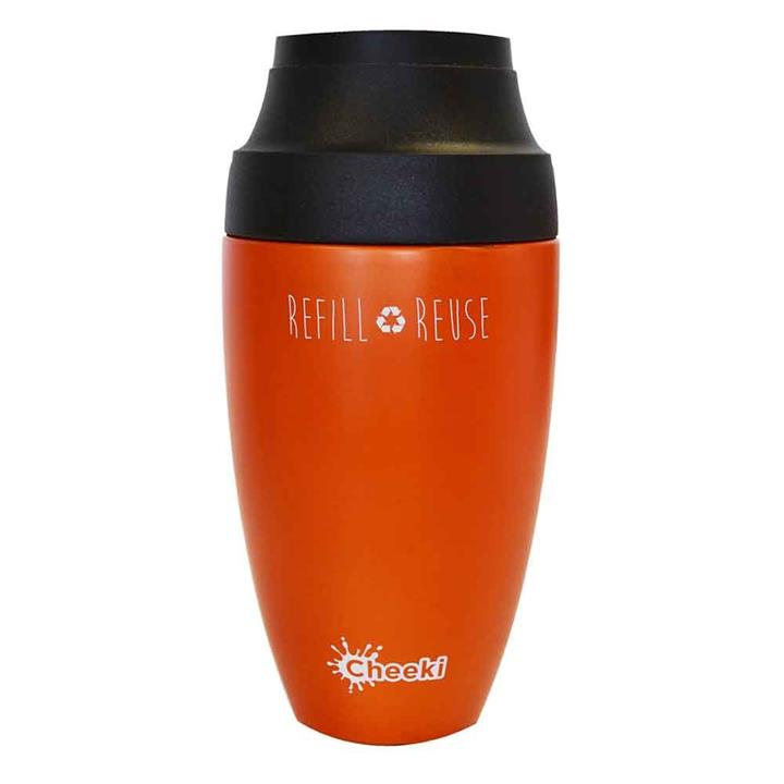 Cheeki Leakproof Coffee Mug 350ml - Orange