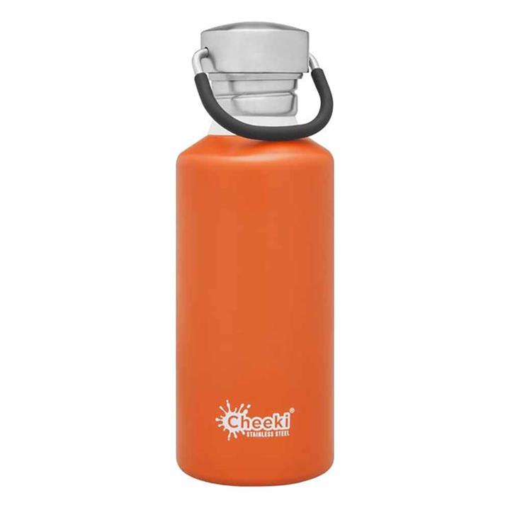 Cheeki Single Wall Water Bottle 500ml - Orange