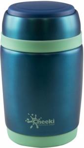 Cheeki Stainless Steel Food Jar Blue 480ml