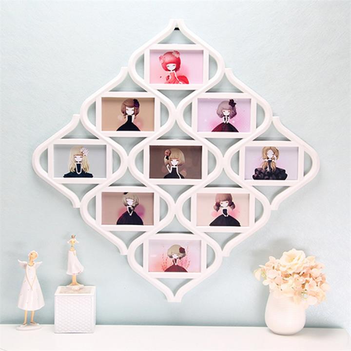 Chinese Knot 9 Image Family Photo Frame Collage Picture Wall Hanging Decor Wedding Gift