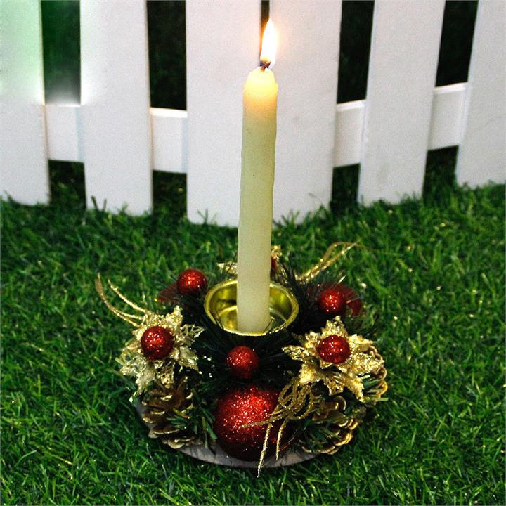 Christmas Vintage Candle Holder Romantic Candlestick Home Shop Bar Party Supplies Table Decorations