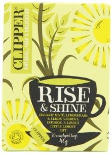 Clipper Rise & Shine - Organic Mate, Lemongrass & Lemon Verbena 20 Teabags