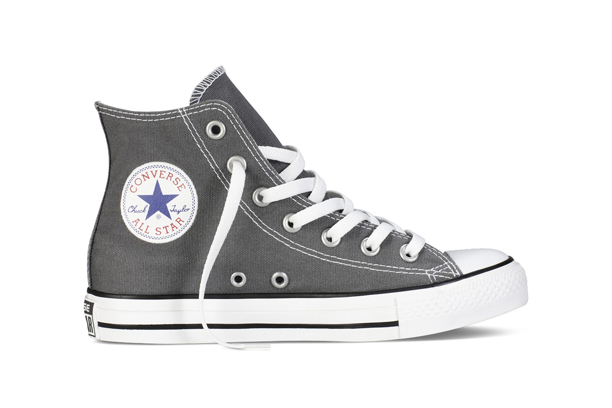 Converse Chuck Taylor All Star Hi (Charcoal, US Mens 6.5 / US Womens 8.5)