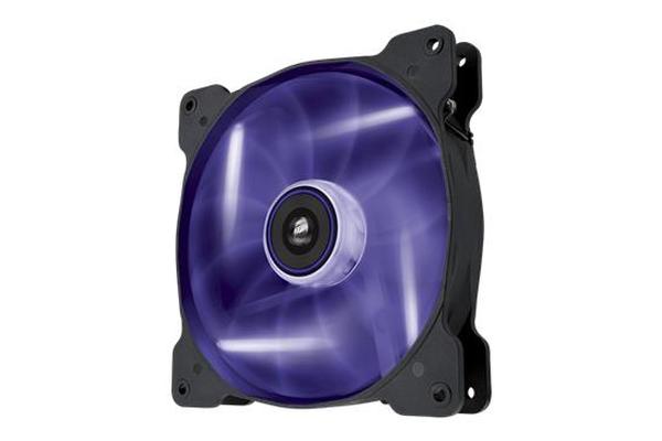 Corsair Air Flow 140mm Fan Quiet Edition w/Purp LED 3 PIN - Superior cooling performance and LED illumination