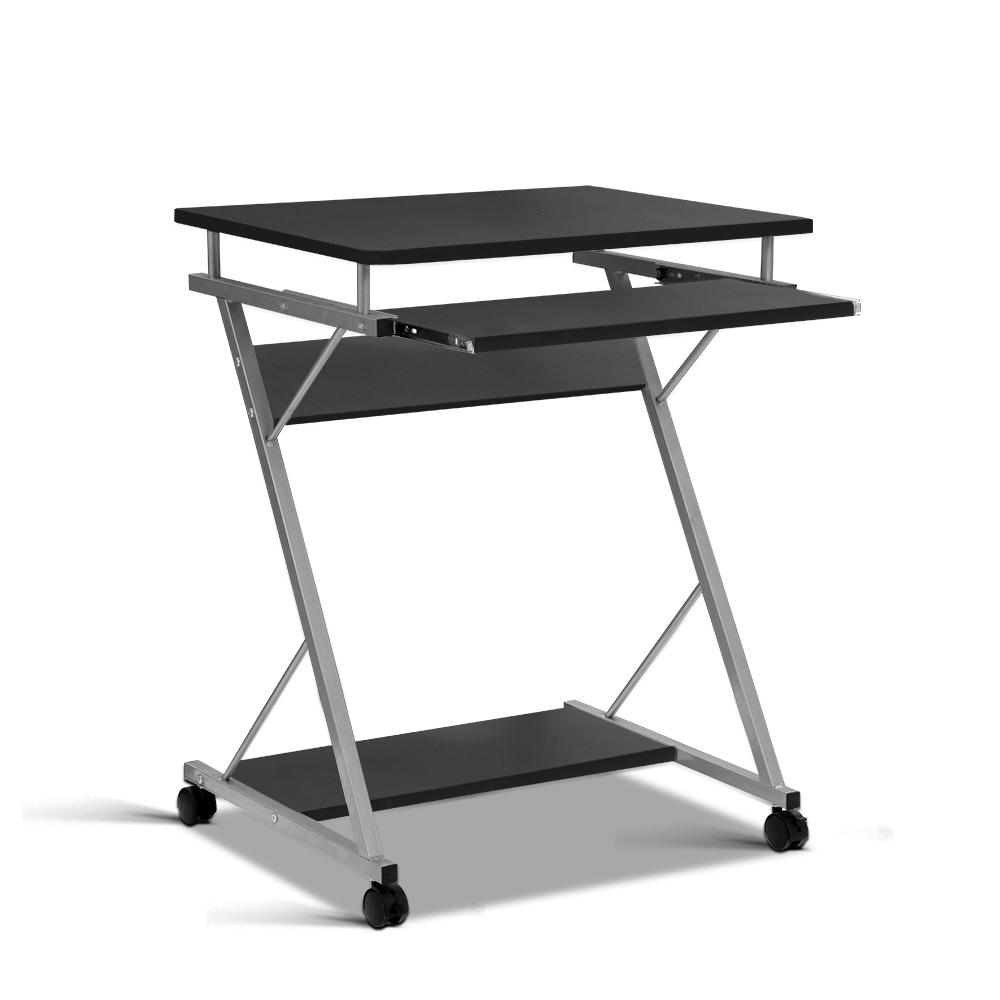 Computer Desk with Shelf (Black)