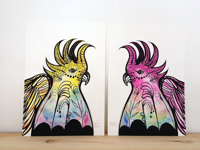 Cocky Pair Prints