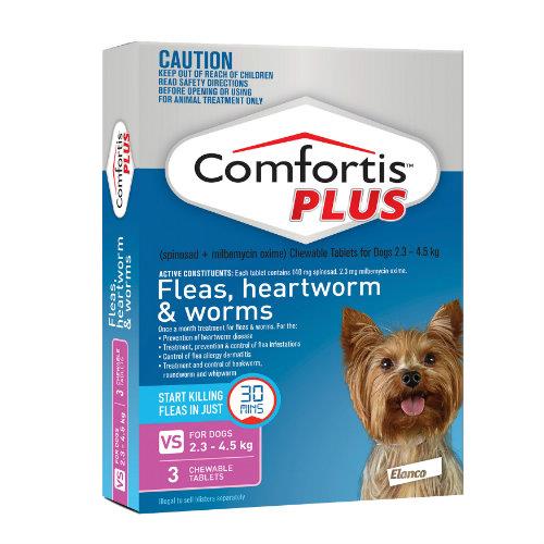 Comfortis Plus Pink 2.3-4.5kg 3 pack