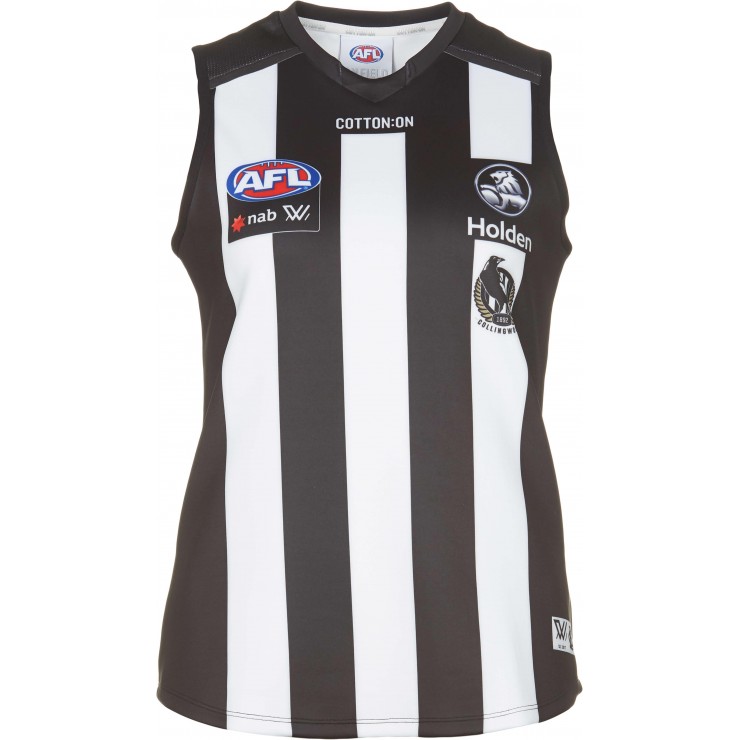 Collingwood Magpies AFLW 2018 Women's Home Guernsey