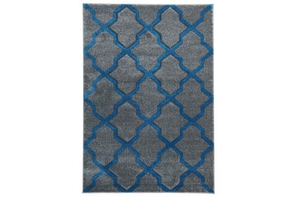 Cross Hatch Modern Rug Grey 330x240cm