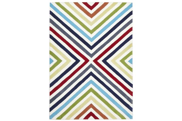 Cross Roads Design Rug Multi 165x115cm