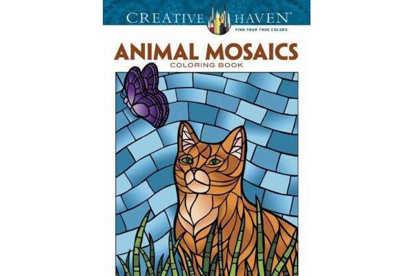 Creative Haven Animals Mosaics Coloring Book