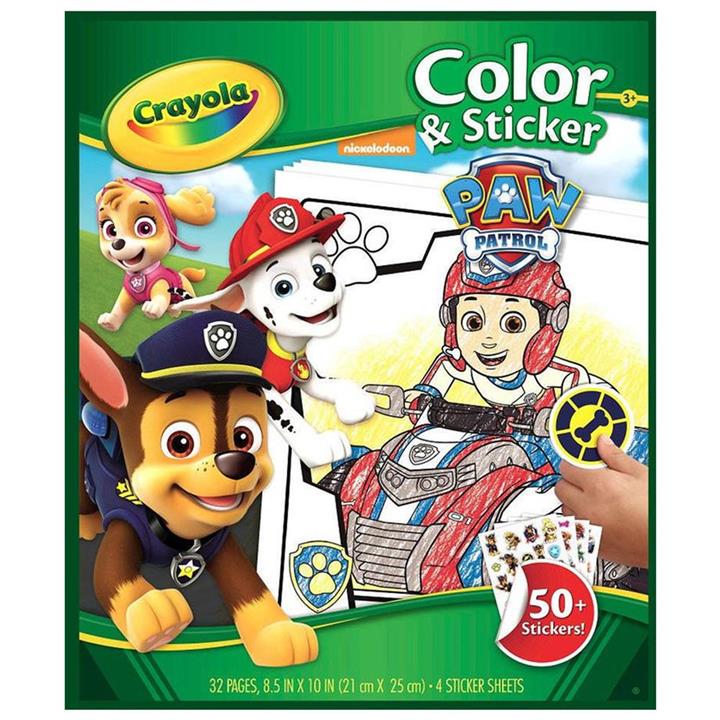 Crayola Colour & Sticker Paw Patrol Set