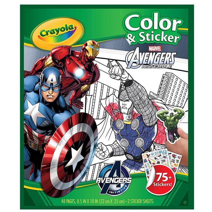 Crayola Colour & Sticker Avengers Set