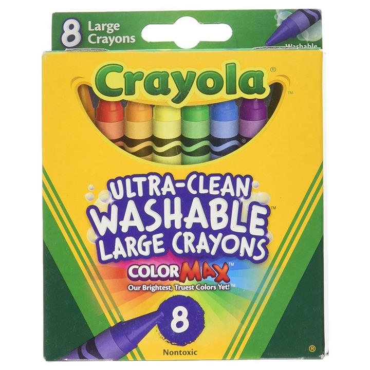 Crayola Washable Large Crayons - 8 Pack