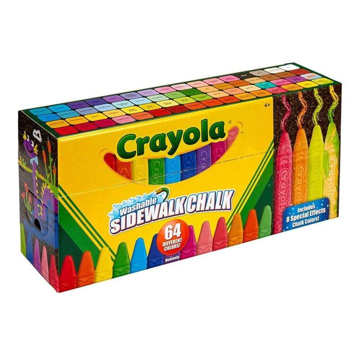 Crayola Sidewalk Chalk in 64 Piece Box