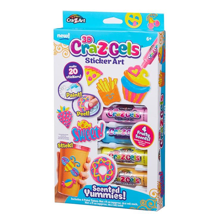 Cra-Z-Gels 3D Sticker Art Pack in Scented Yummies